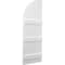 Ekena Millwork Americraft 5-Board (3 Batten) Wood Joined Board-n-Batten Shutters w/ Arch Top, ARW401BQ518X77WHH, PR ARW401BQ518X77WHH - alternate 7